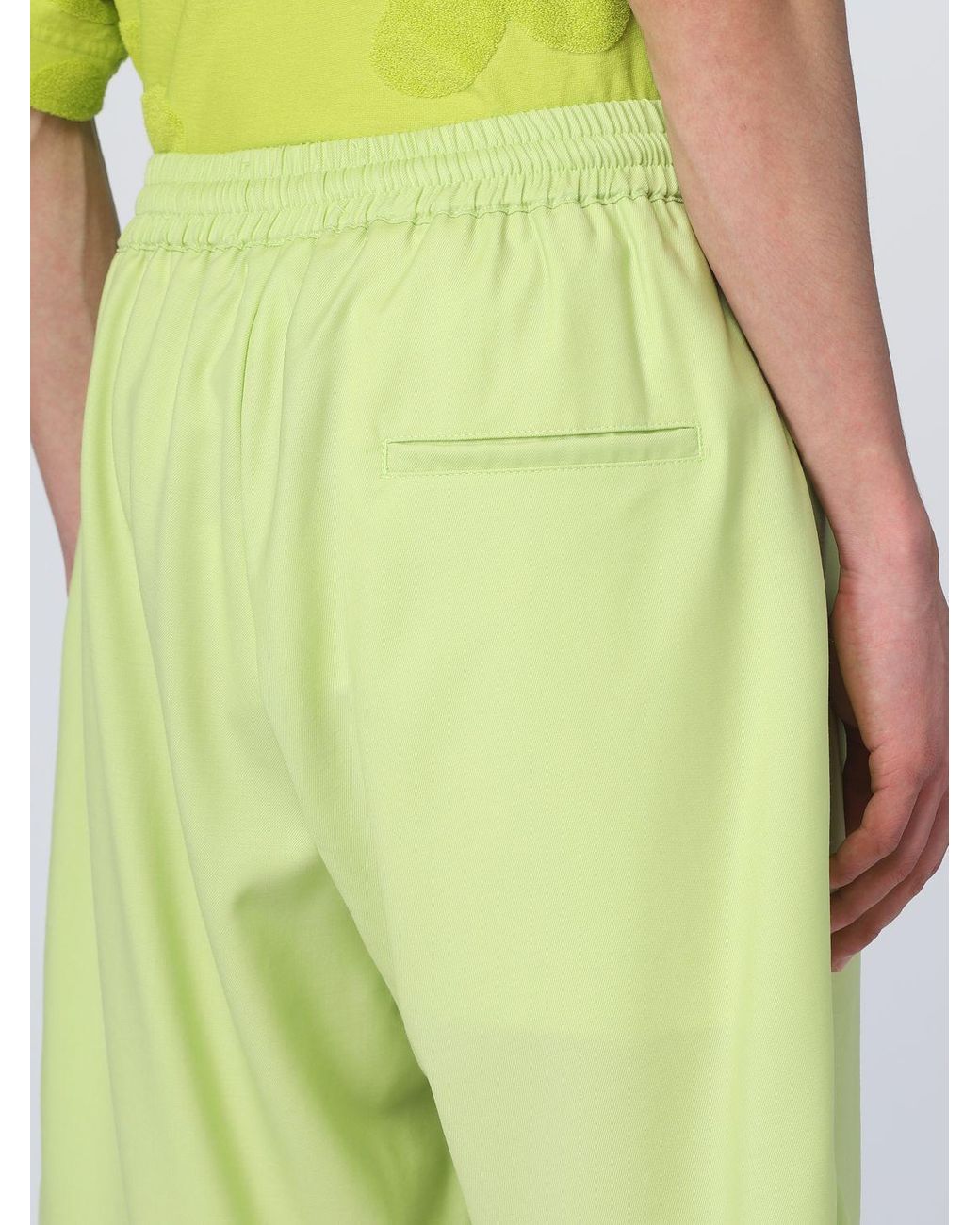 Bonsai Green Elasticated Waistband Track Shorts for men