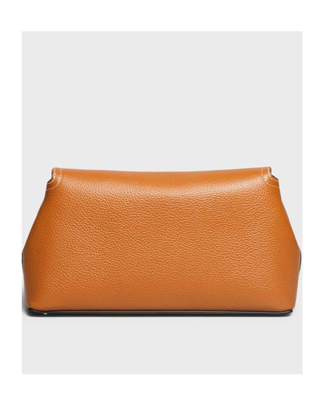 Totême Brown Totême Logo Plaque Foldover Top Crossbody Bag
