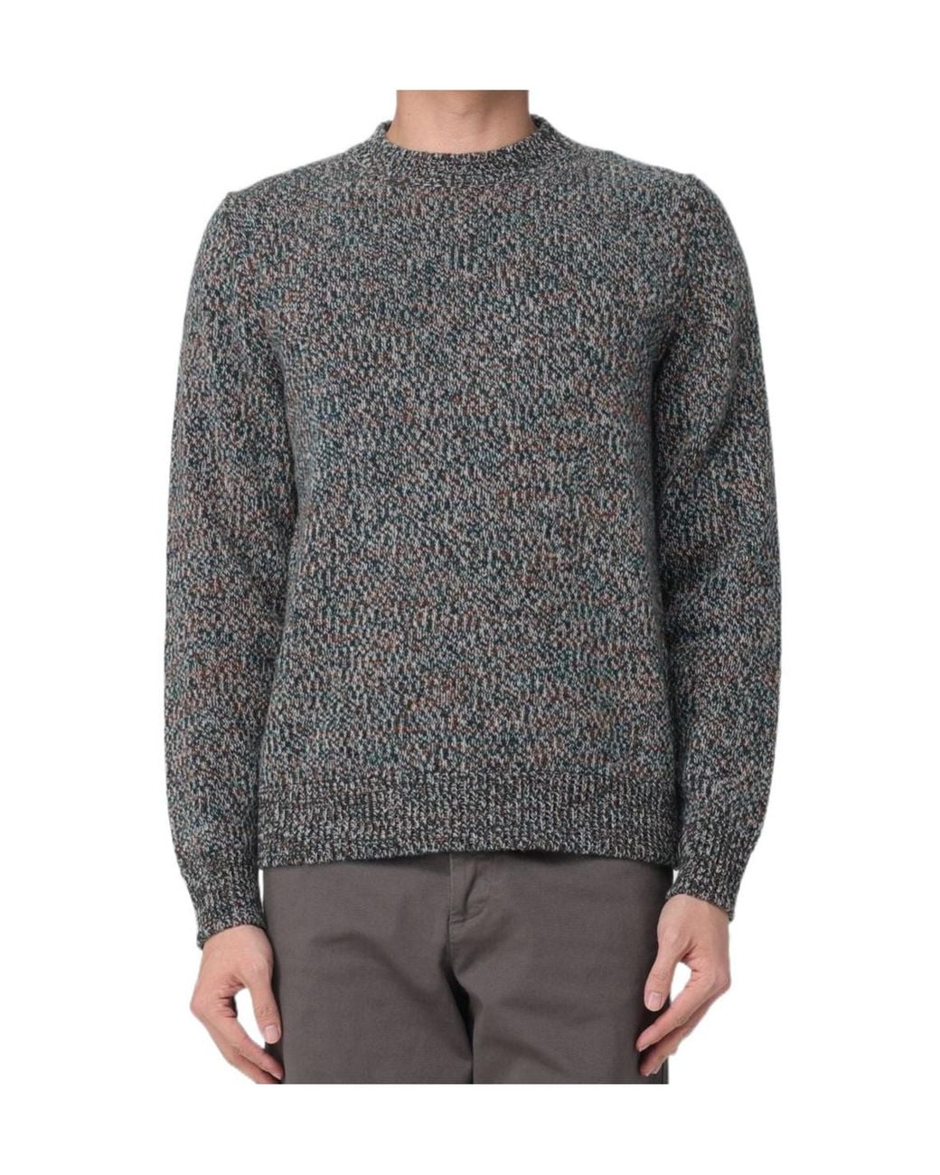 Barena Gray Crew-Neck Sweater for men