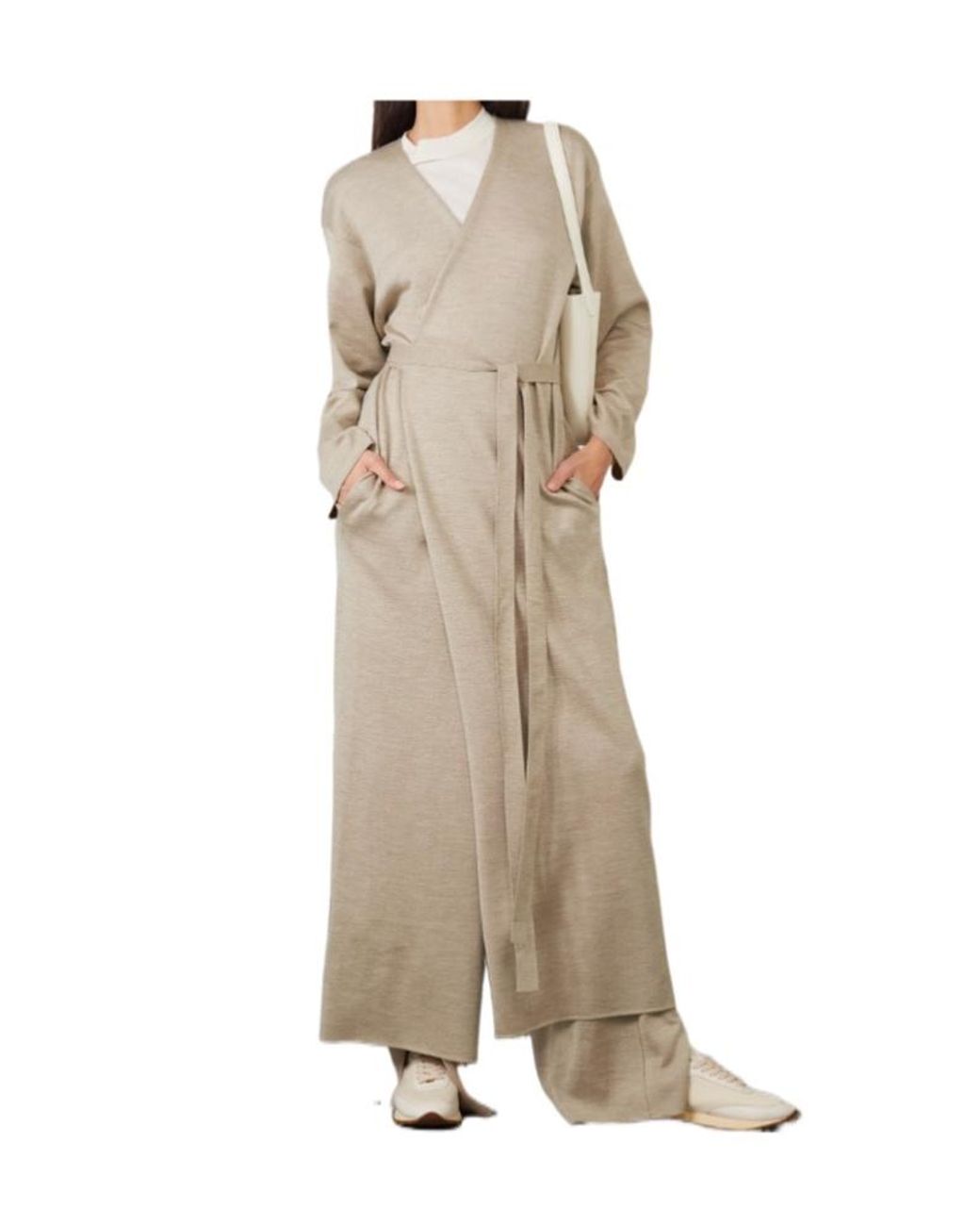 The Row Natural Wrap Dress