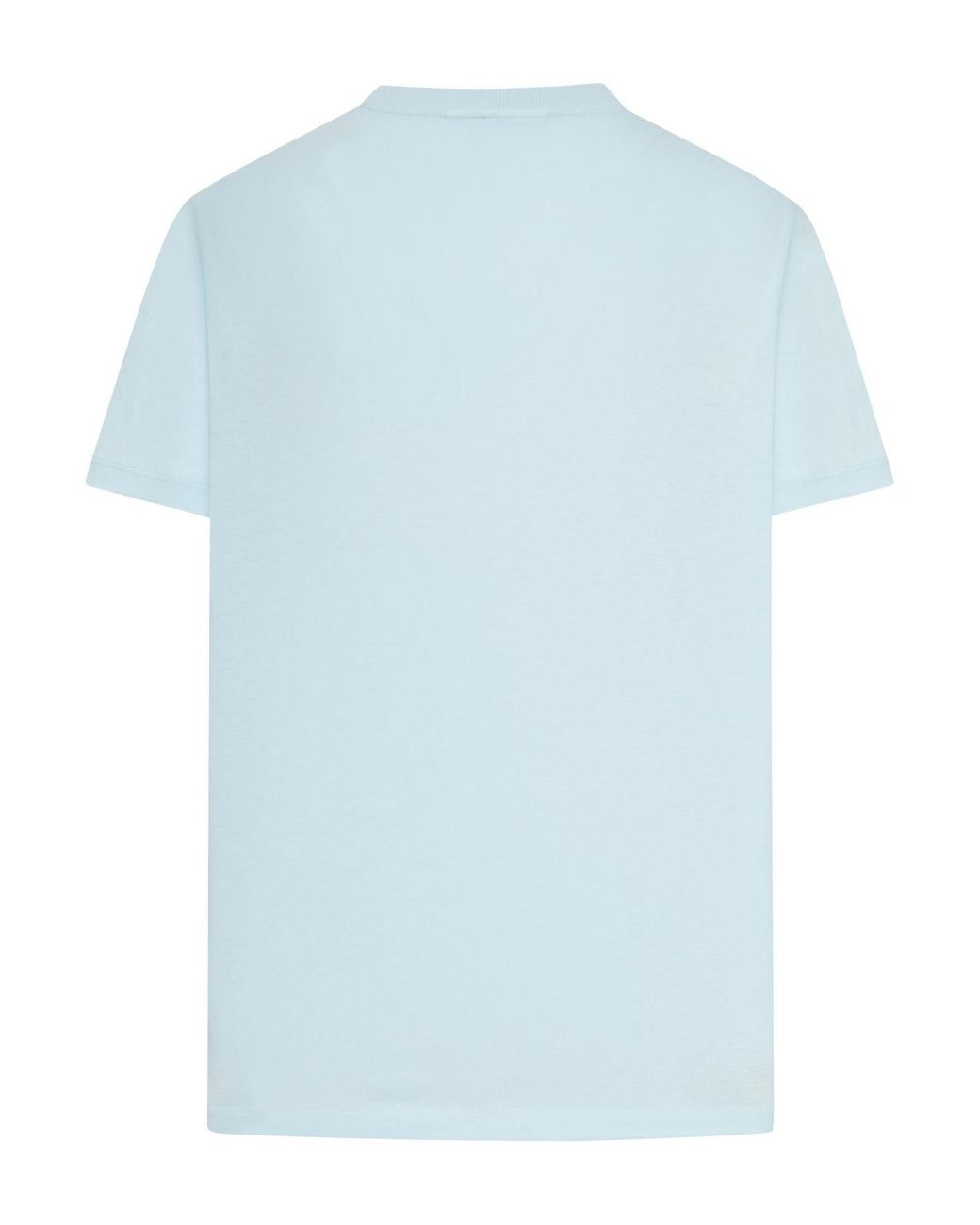 Ganni Blue Cotton T-Shirt With Fairy Graphic Print