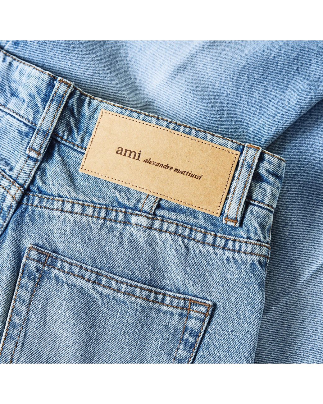 AMI Blue Slightly Flared Jeans