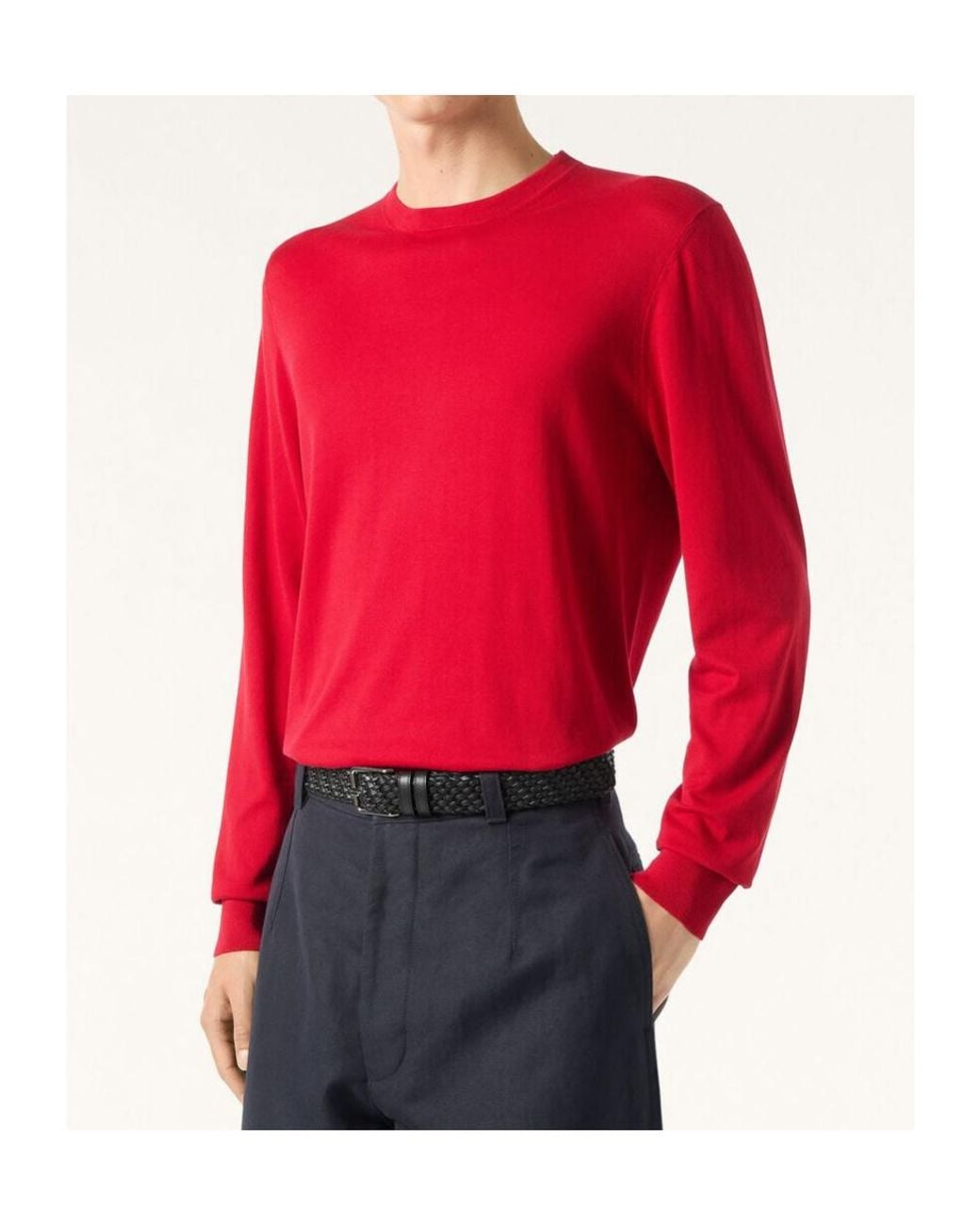 Loro Piana White Long-Sleeved Knitwear for men