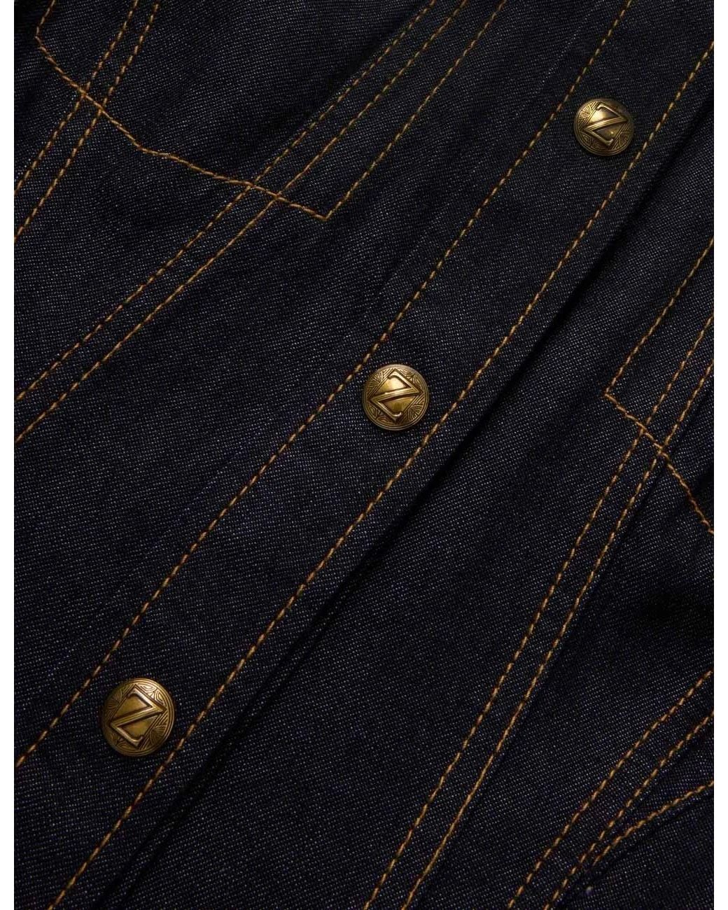Zimmermann Black Corset Denim Midi Dress