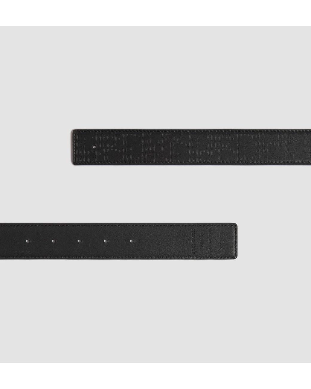 Dior Black Reversible Belt Strap for men