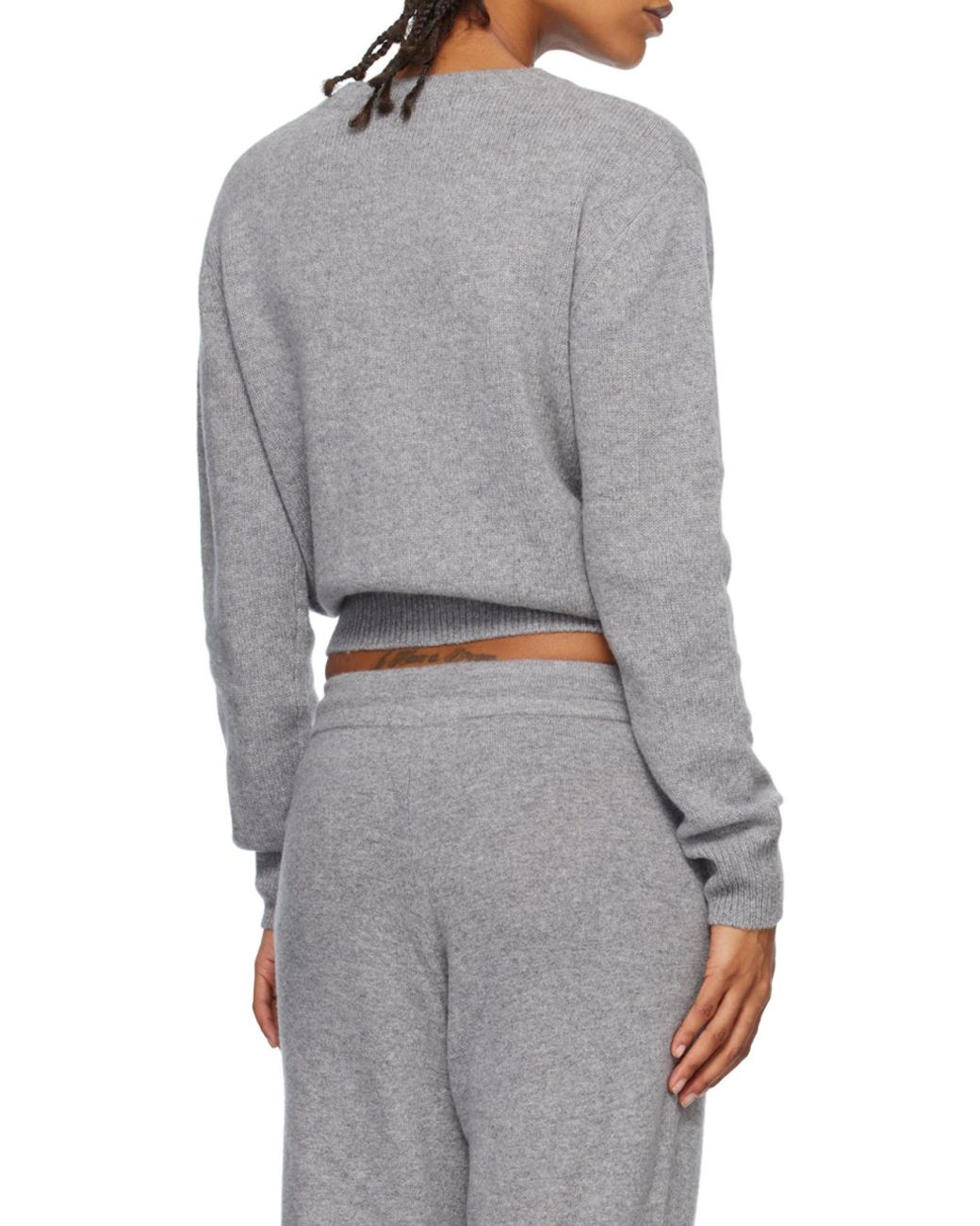 Sporty & Rich Gray Long-Sleeve Knitted Jumper for men
