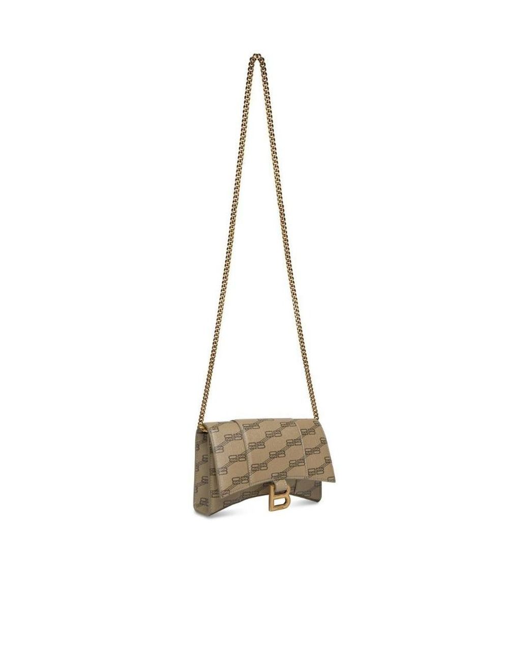 Balenciaga Natural Hourglass Bb Shoulder Bag