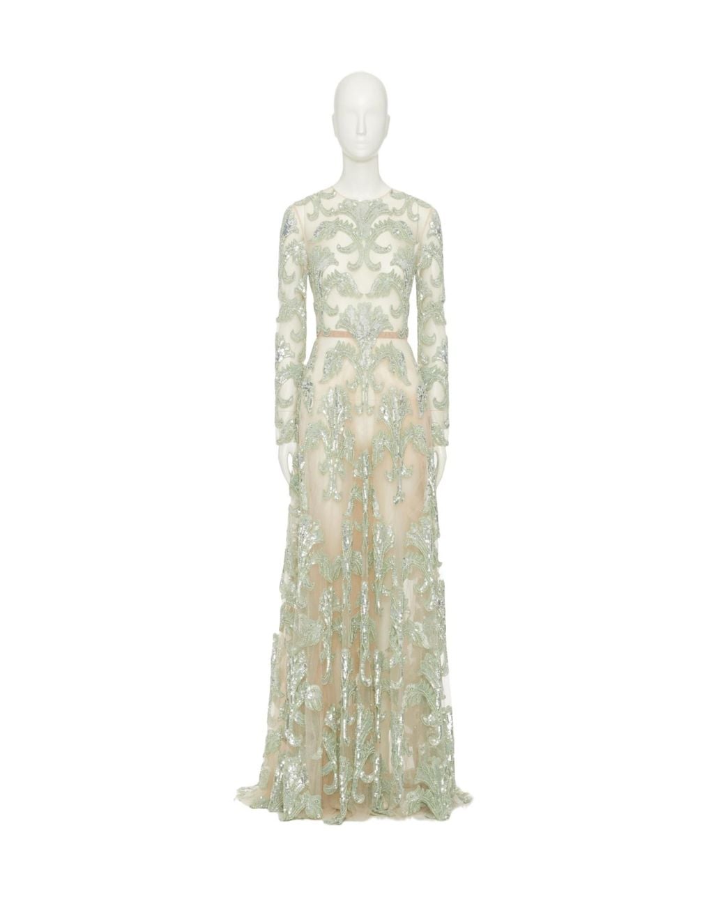 Valentino White Long-Sleeved Dress