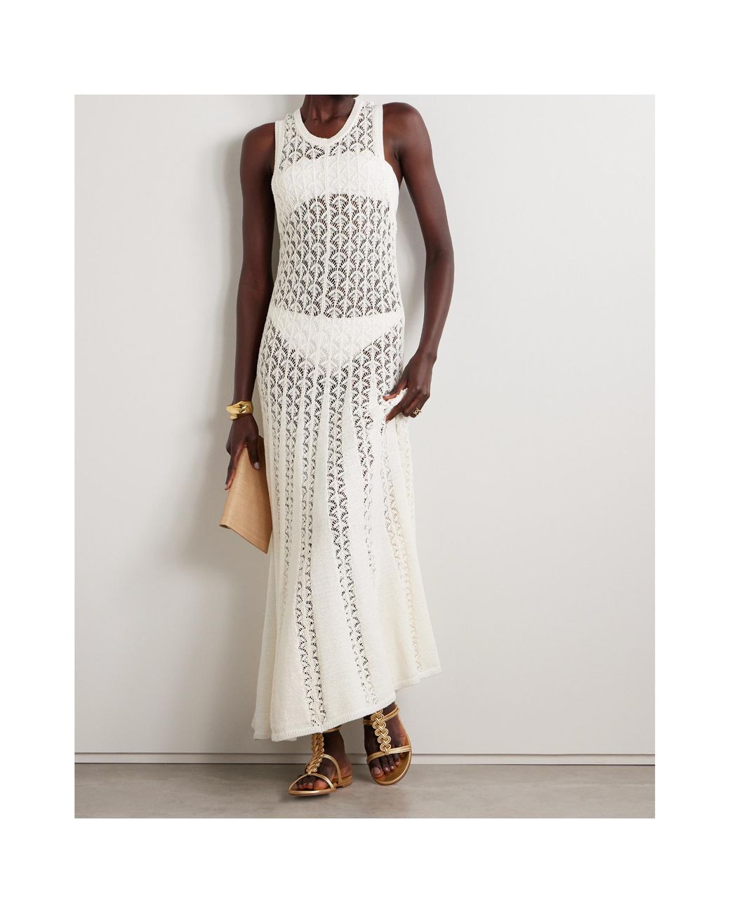 Zimmermann White Wylie Tank Knit Dress