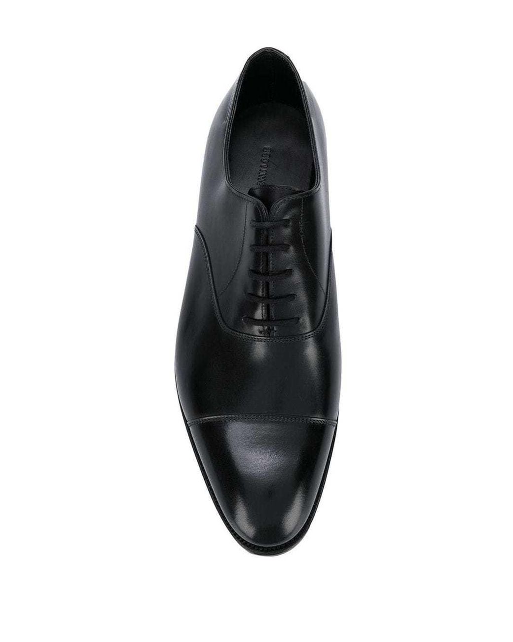 John Lobb Black Lace-Up Oxford Shoes for men