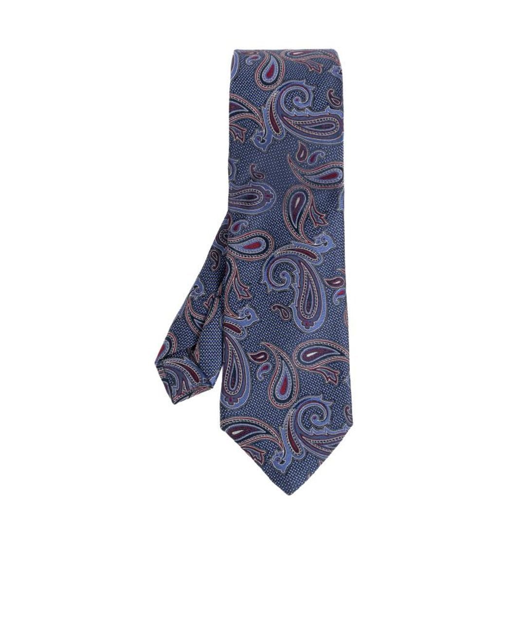 Etro Blue Paisley Pattern Tie for men