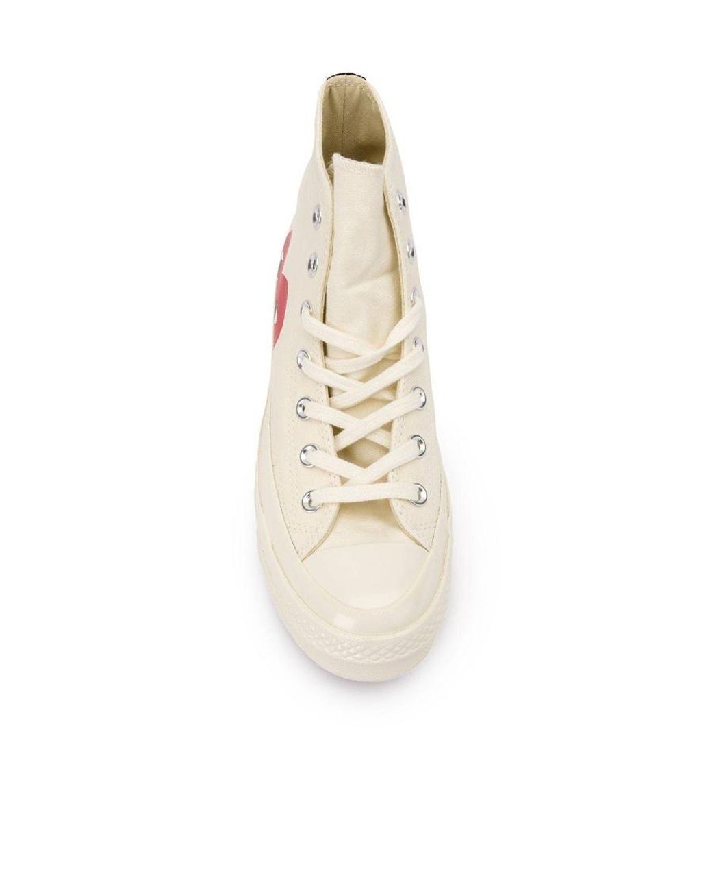 COMME DES GARÇONS PLAY Pink Lace-Up High-Top Sneakers for men