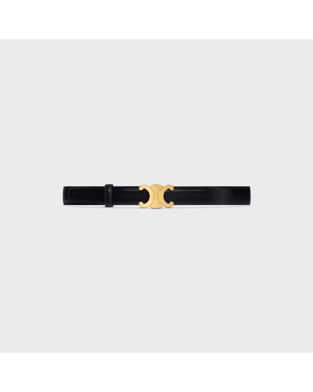 Céline White Triumph Clasp And Reversible Belt