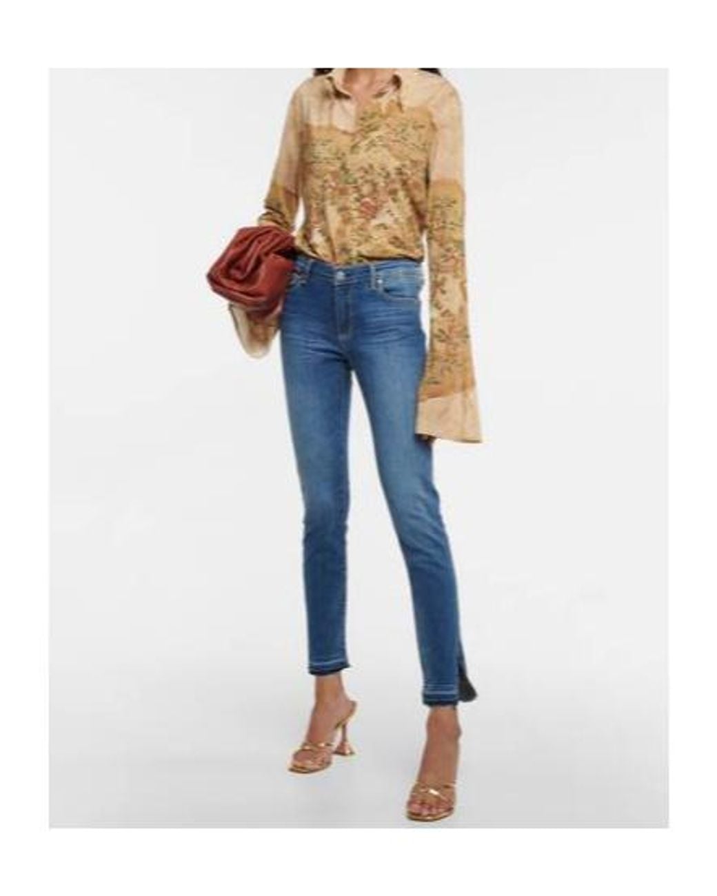 AG Jeans Blue Legging Ankle Mid-Rise Skinny Jeans