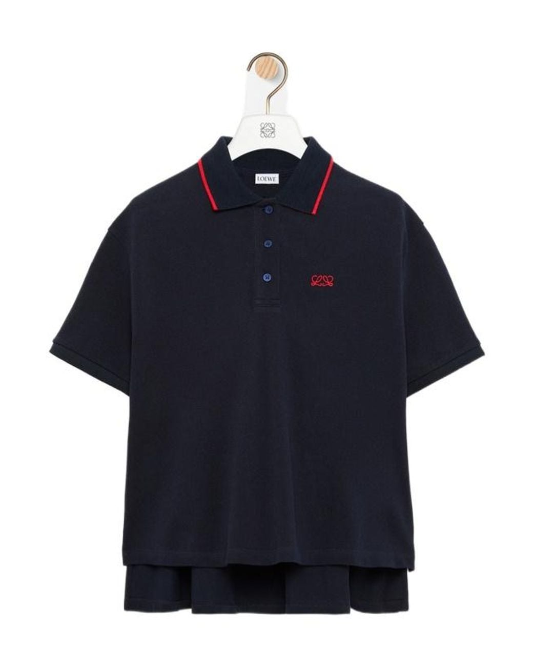 Loewe Blue Contrast Trim Polo Shirt