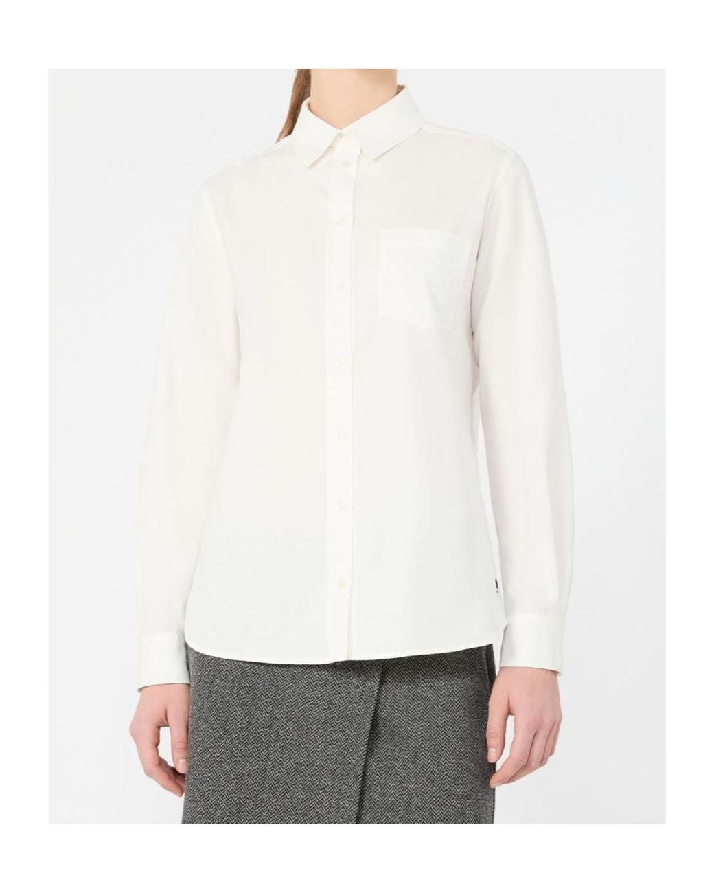 Weekend by Maxmara White Wkdcobalto Long-Sleeved Shirt
