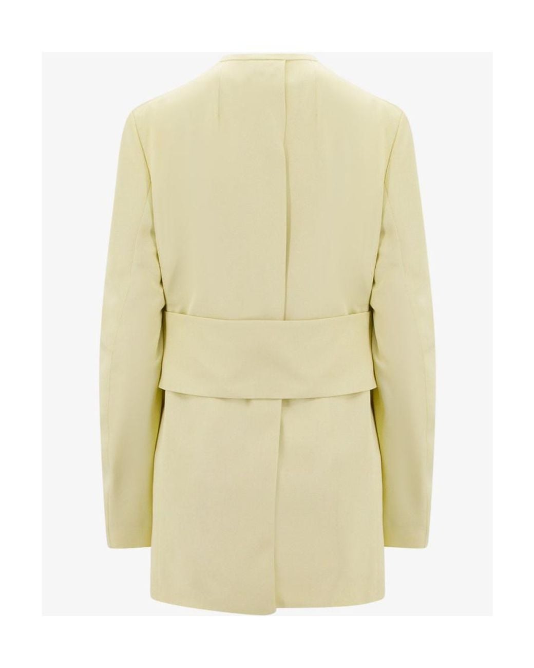 Jil Sander Metallic V-Neck Single-Breasted Tailored Blazer