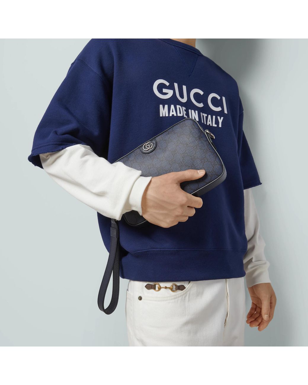 Gucci Blue Ophidia Small Crossbody Bag for men