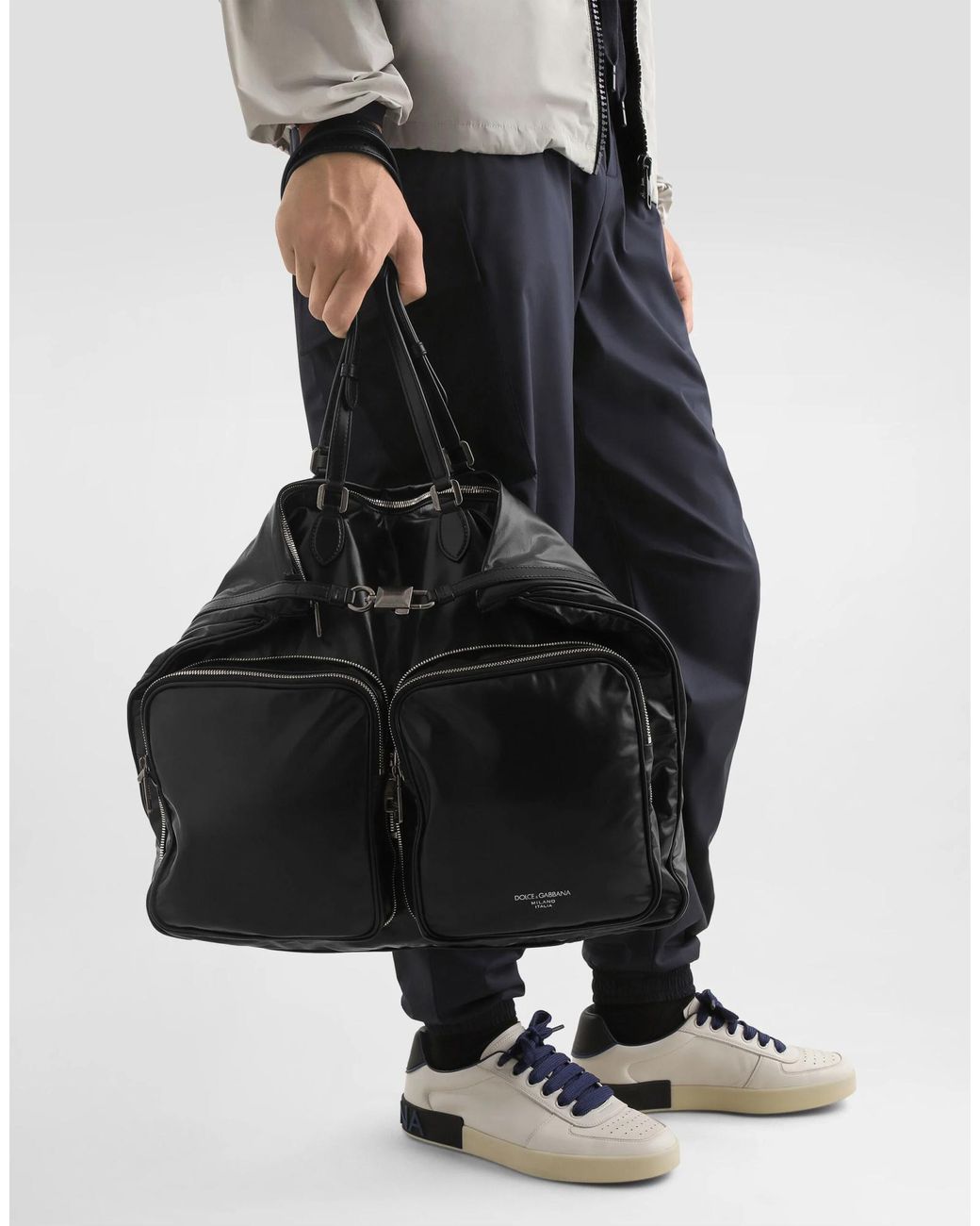 Dolce & Gabbana Black Top Handle Tote Bag for men