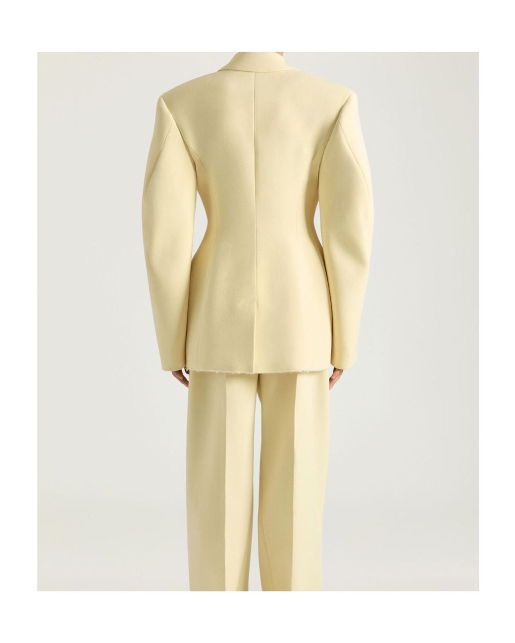 Givenchy Natural Single-Breasted Cocoon Jacket