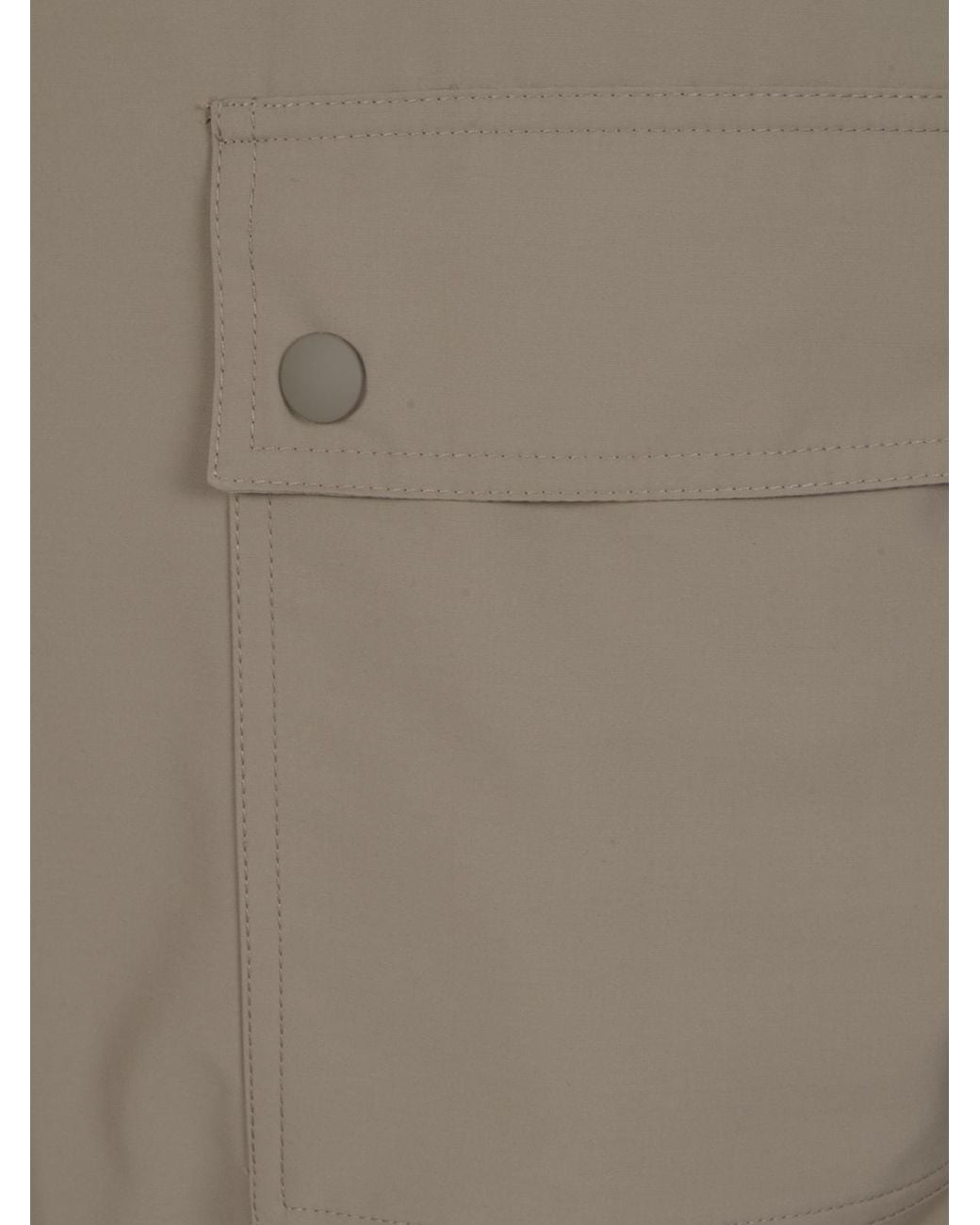 Peserico Brown Flap Pocket Hooded Jacket