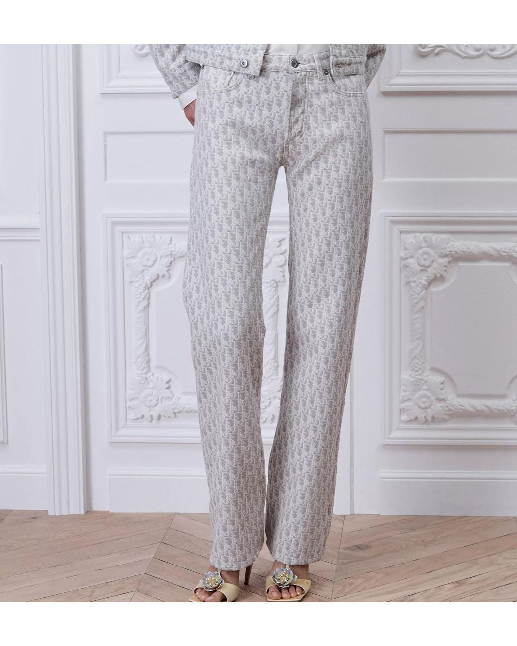Dior Gray Regular-Fit Jeans