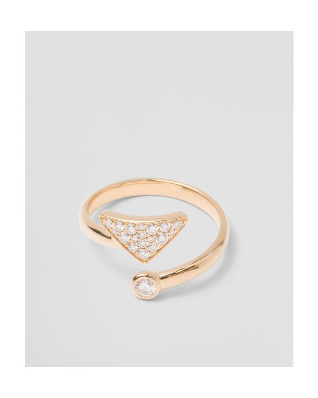 Prada White Eternal Contrarié Ring