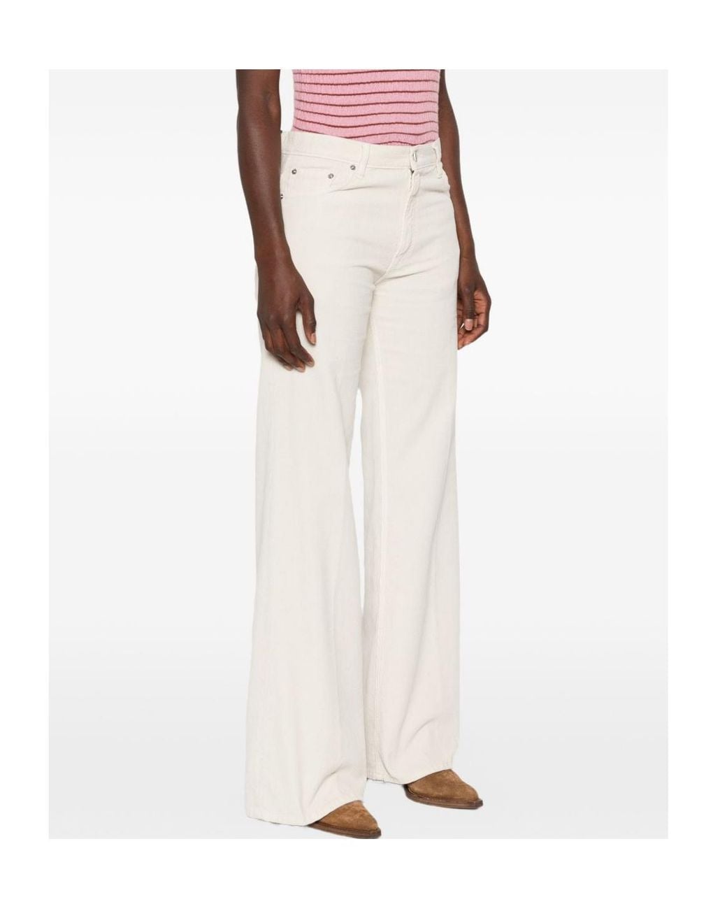 Haikure White Logo Jeans