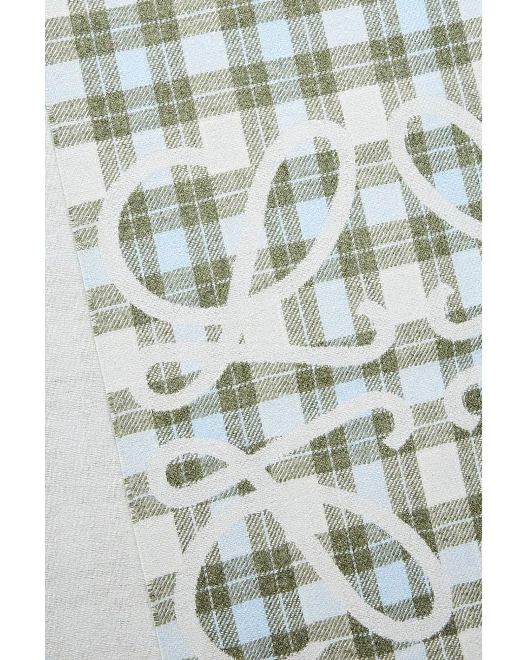 Loewe White Anagram Scarf