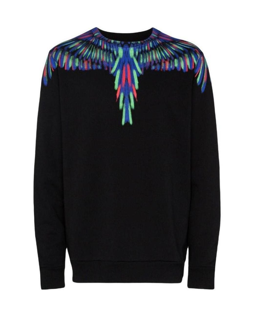 Marcelo Burlon Blue Wings Print Sweatshirt for men