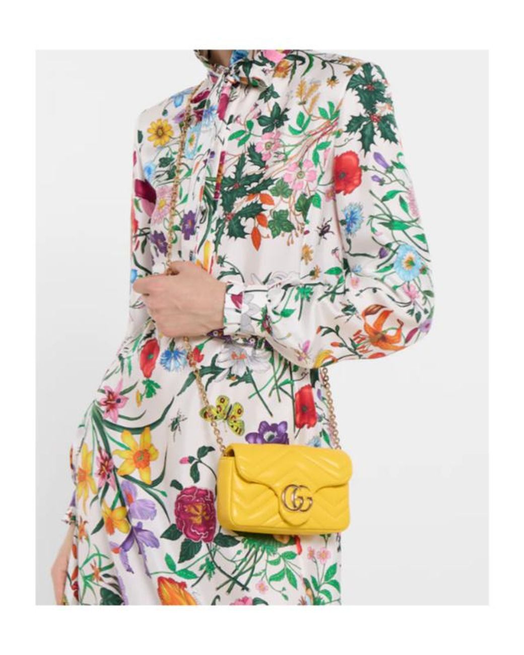 Gucci Yellow Gg Marmont Mini Bag