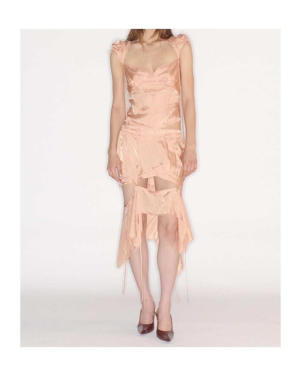 KNWLS Natural Paneled Skirt