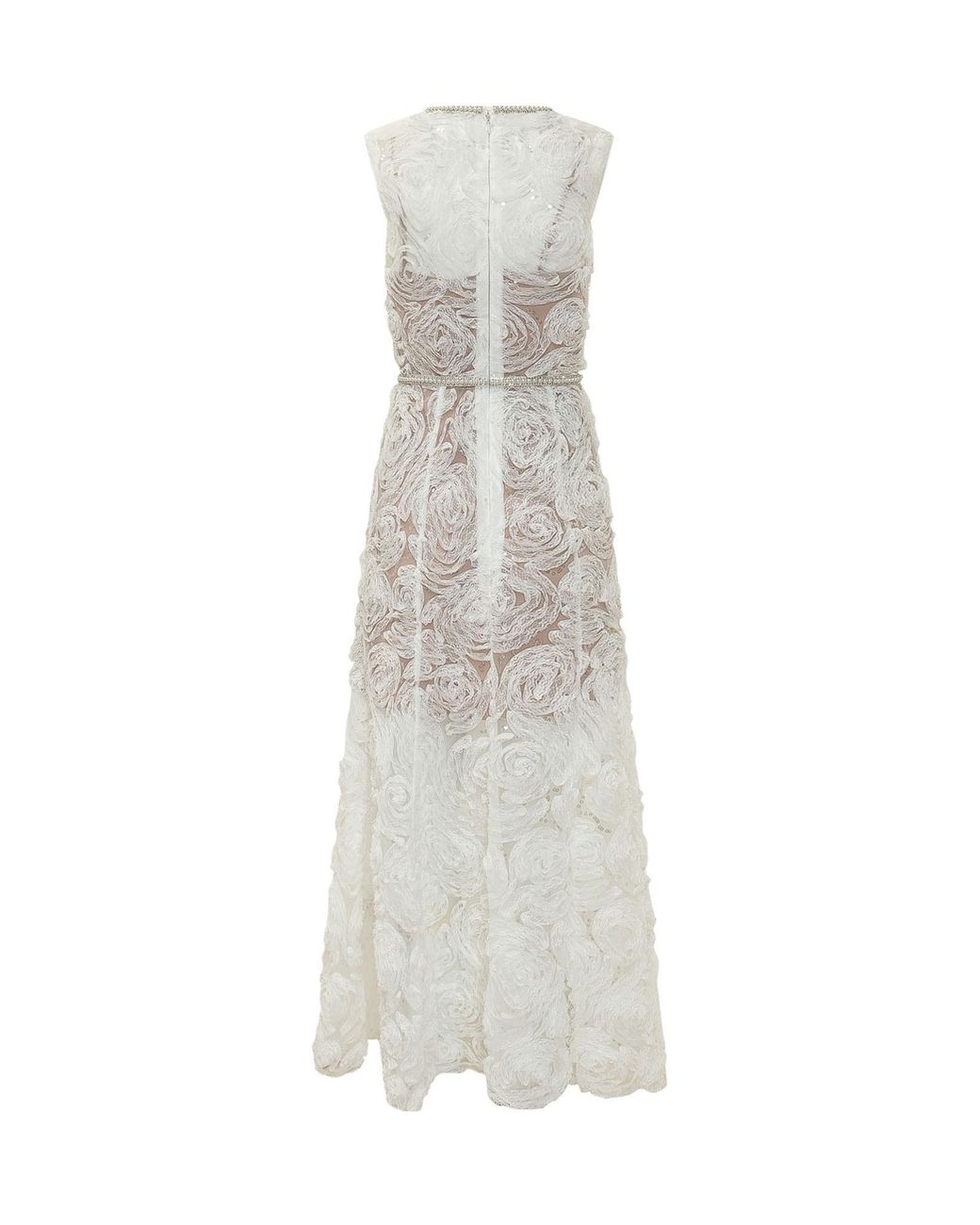 Self-Portrait Multicolor Tulle Lace Midi Dress