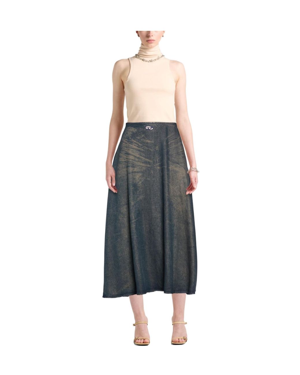 DIESEL Gray Denim Skirts