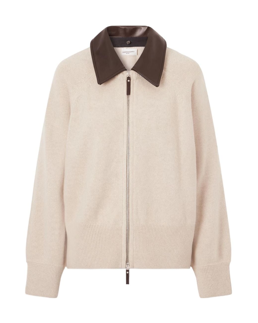Brandon Maxwell Natural Eco Cashmere Jacket