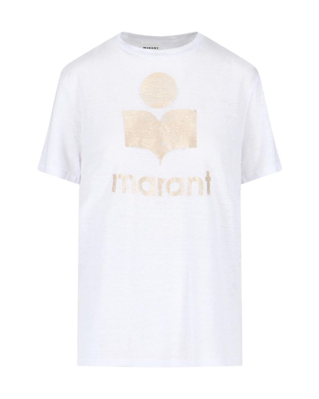 Isabel Marant White Isabel Marant Étoile Logo Print T-Shirt