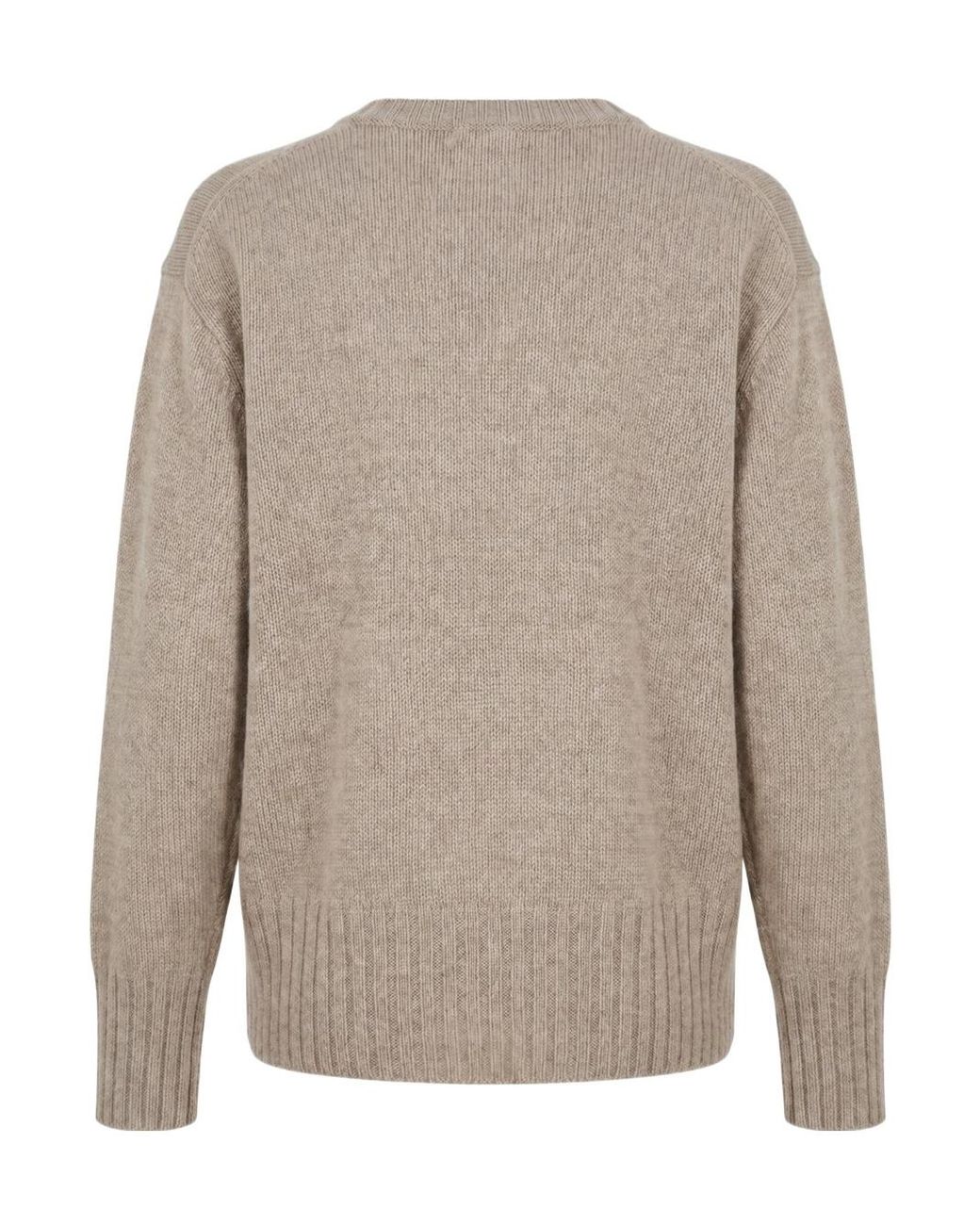 Malo Brown Cashmere Crew-Neck Sweater