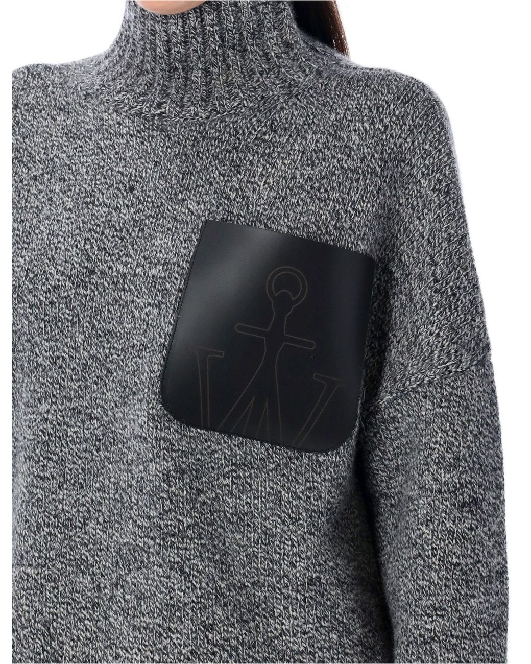 J.W. Anderson Gray Jw Anderson Turtleneck Pocket Patch Knitted Jumper