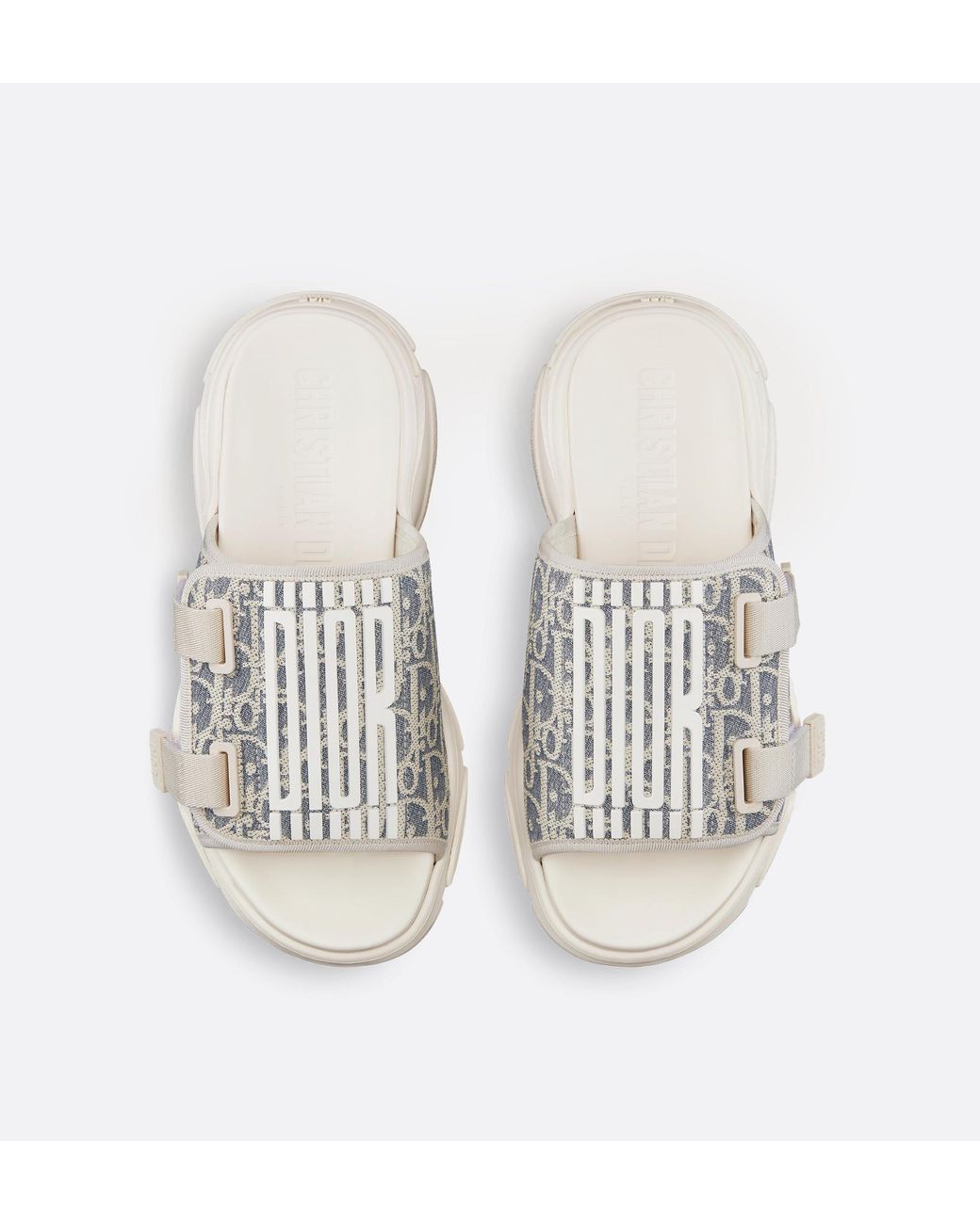 Dior White D-Wander Sandals