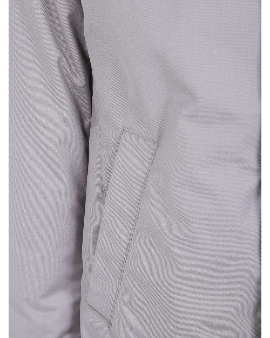 Herno Gray Long-Sleeved Down Jacket for men