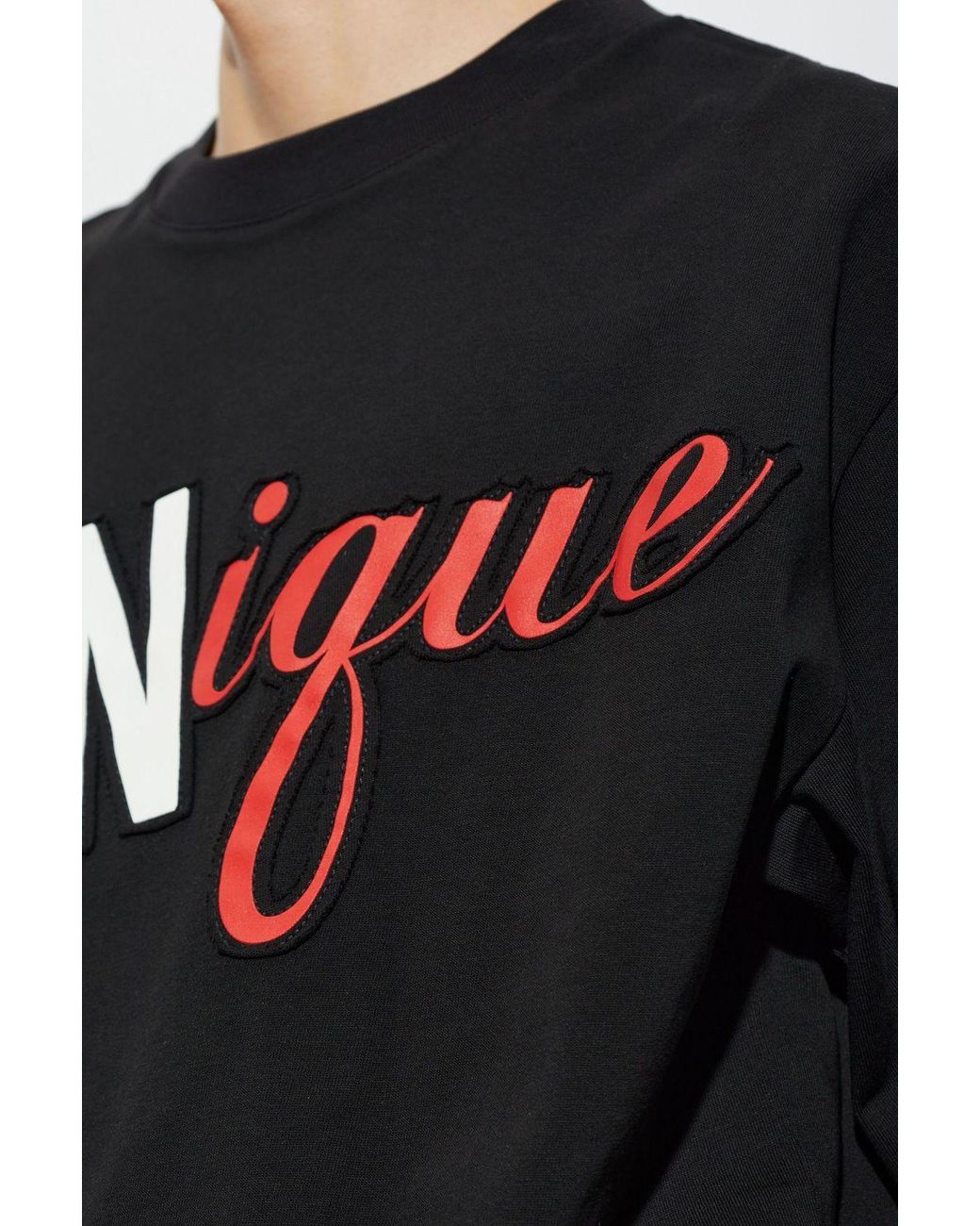DSquared² Black Iconique Logo T-Shirt for men