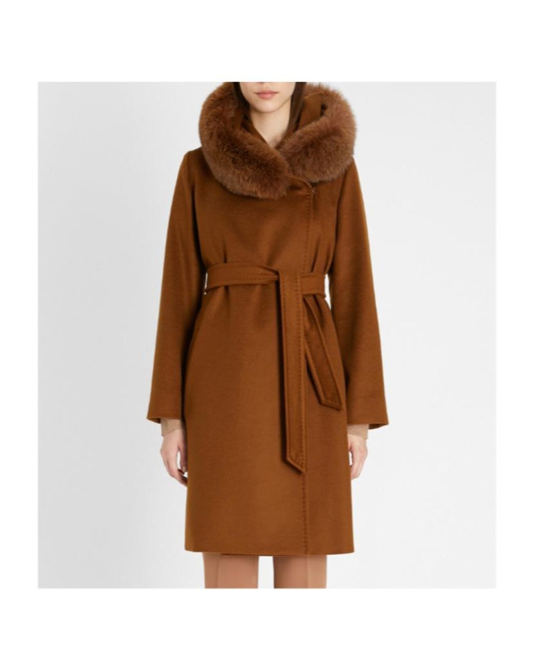 Max Mara Brown Logo Coat