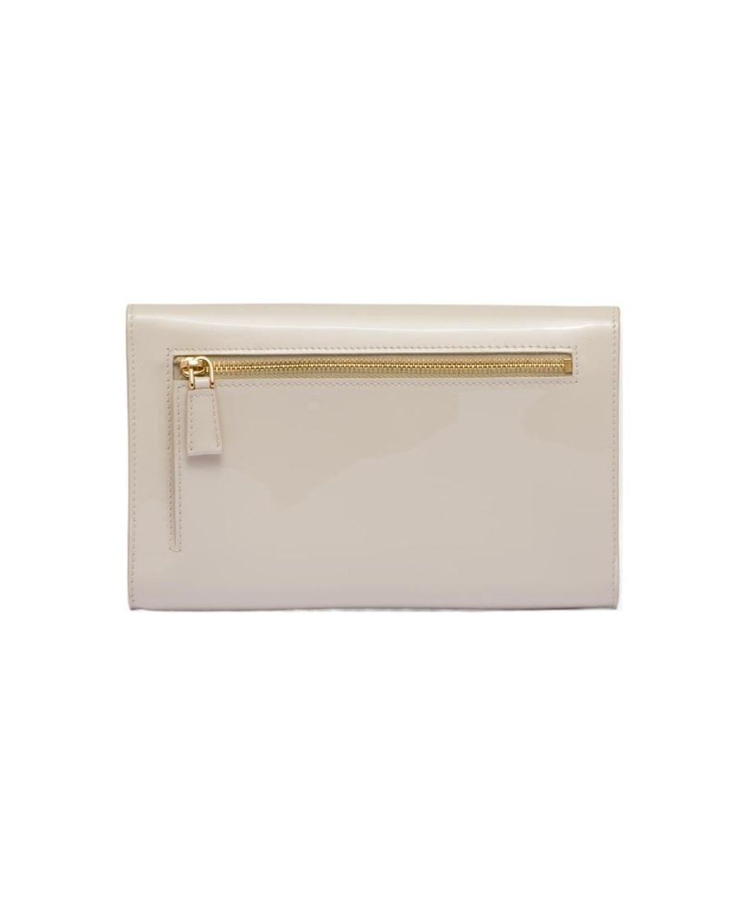Prada Natural Mini Patent Leather Bag