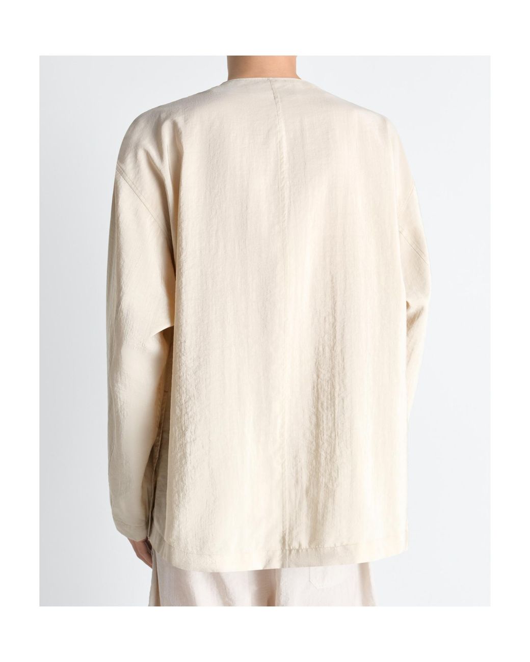 Lemaire Natural Button-Up Long-Sleeved Shirt for men