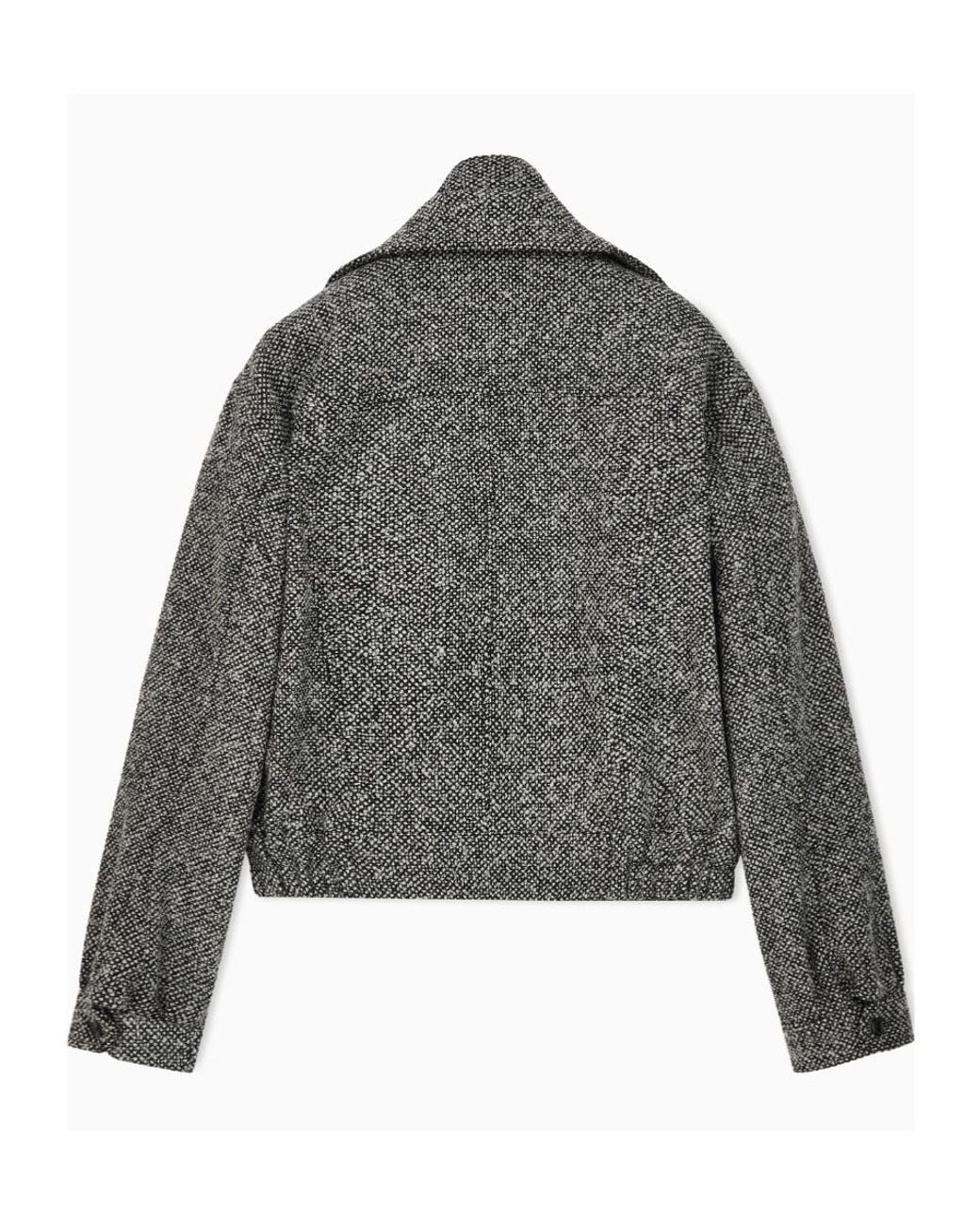 Emporio Armani Gray Long-Sleeve Jacket for men