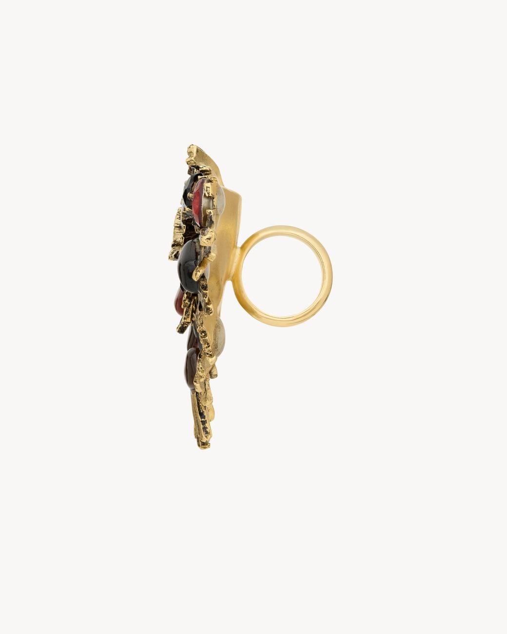 Saint Laurent Metallic Sunrise Ring