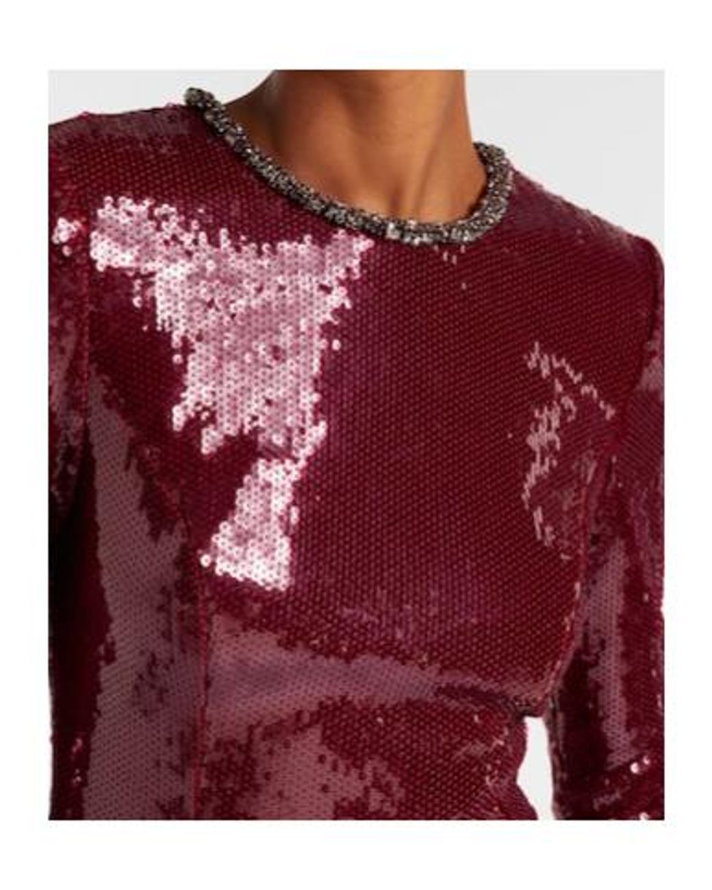 Rebecca Vallance Red Nero Sequined Gown