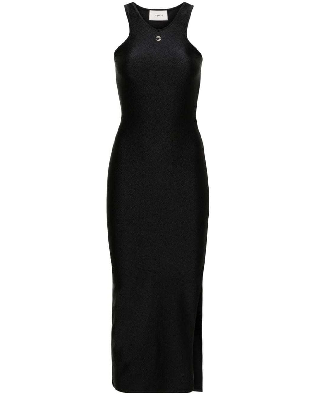 Coperni Black Sleeveless Midi Dress
