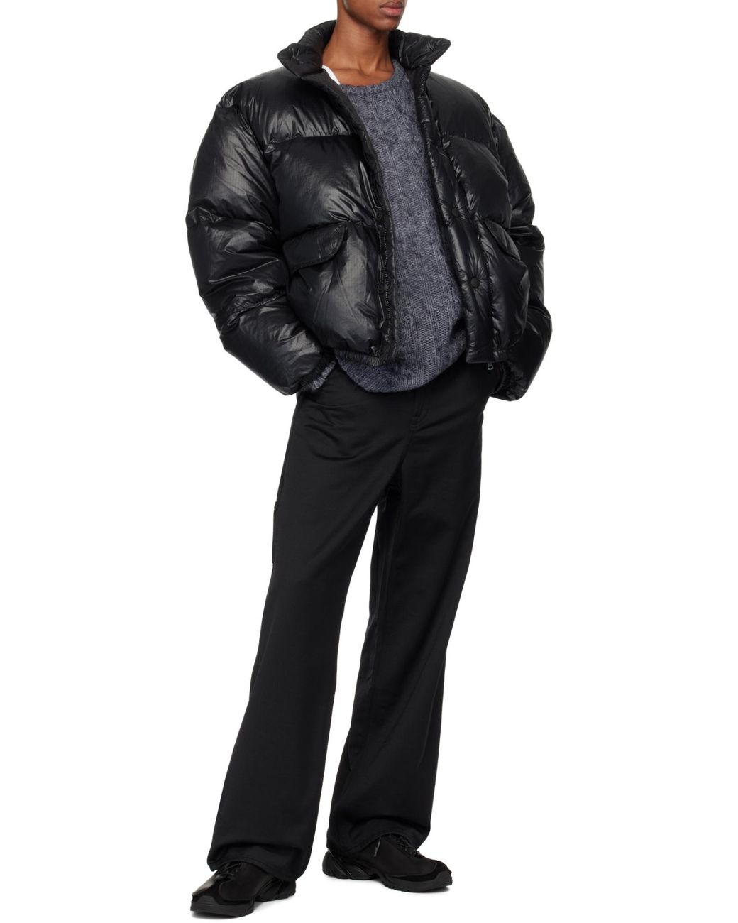 Our Legacy Black Inhale Puffer Jacket for men