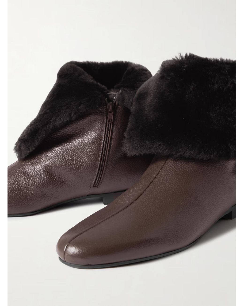 Totême  Black Shearling Boots
